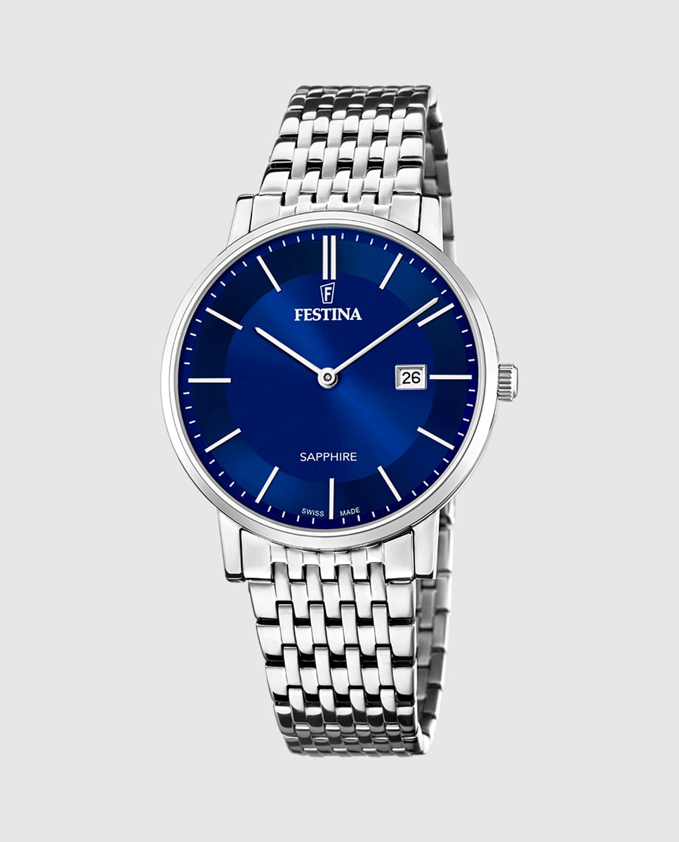 Relógio F20018/2 Swiss Made de Aço Prateado Prata-1