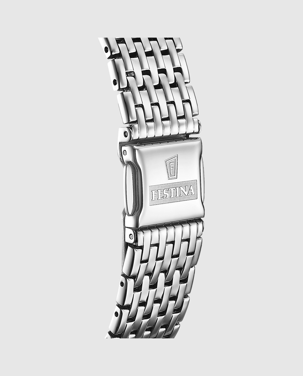 Relógio F20018/3 Swiss Made de Aço Prateado Prata-2
