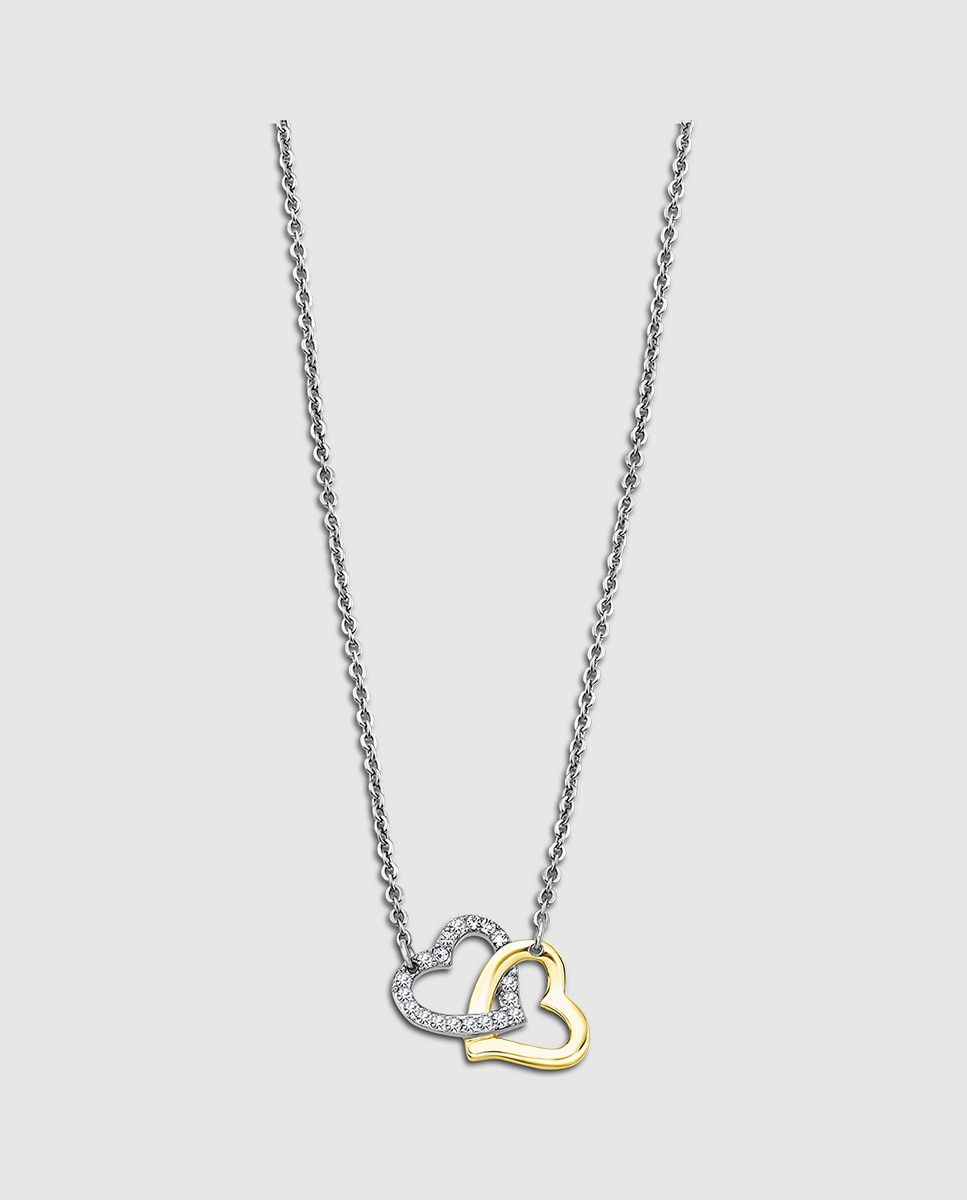 Colar Lotus Style Ls2117-1/1 Woman's Heart de Aço Inoxidável com Acabamento Brilhante Multicolor-1