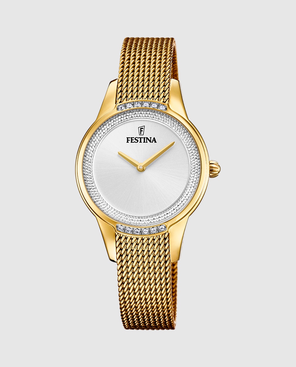 Relógio F20495/1 Mademoiselle de Aço em Dourado Ouro-1