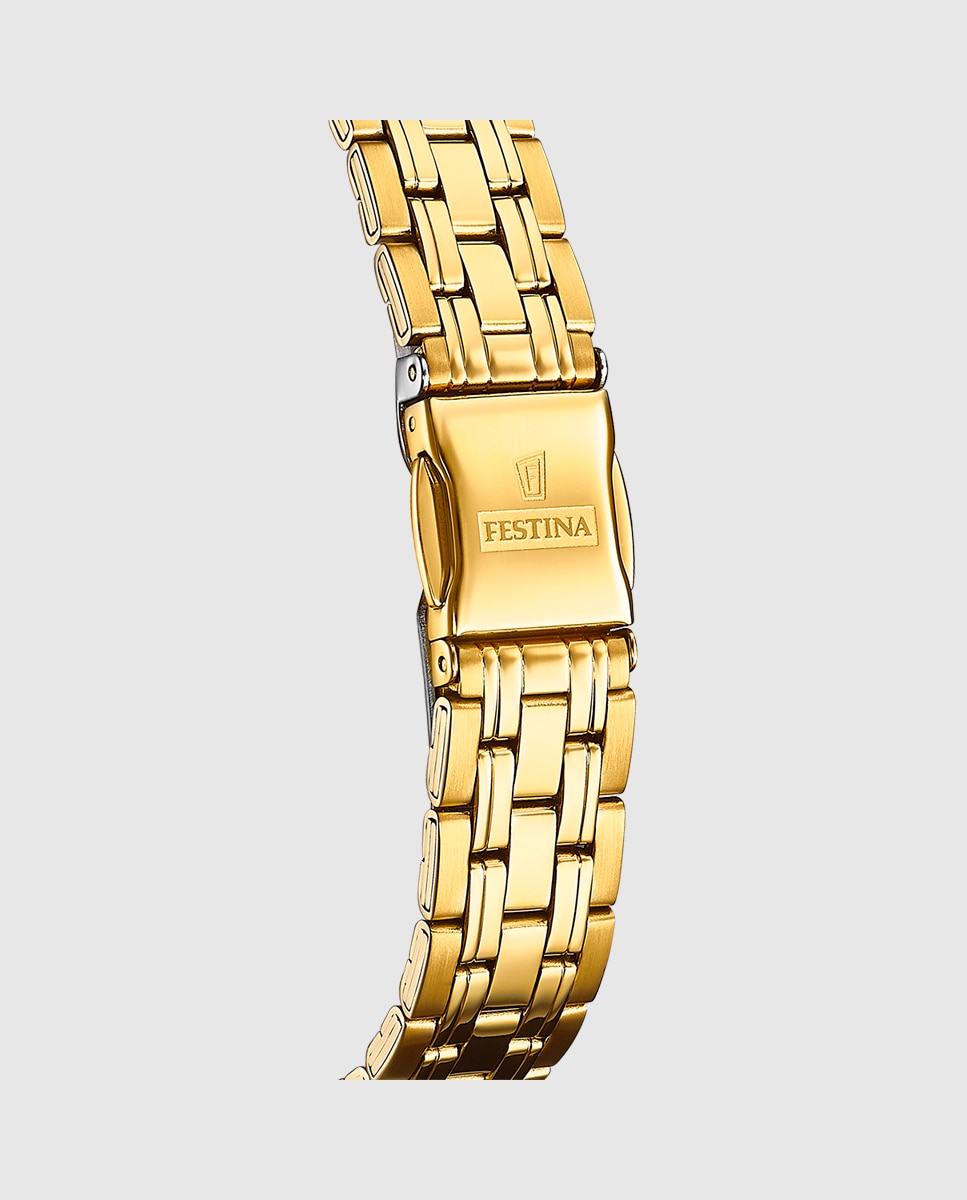 Relógio F20514/1 Aço Clássico de Aço Dourado Ouro-2