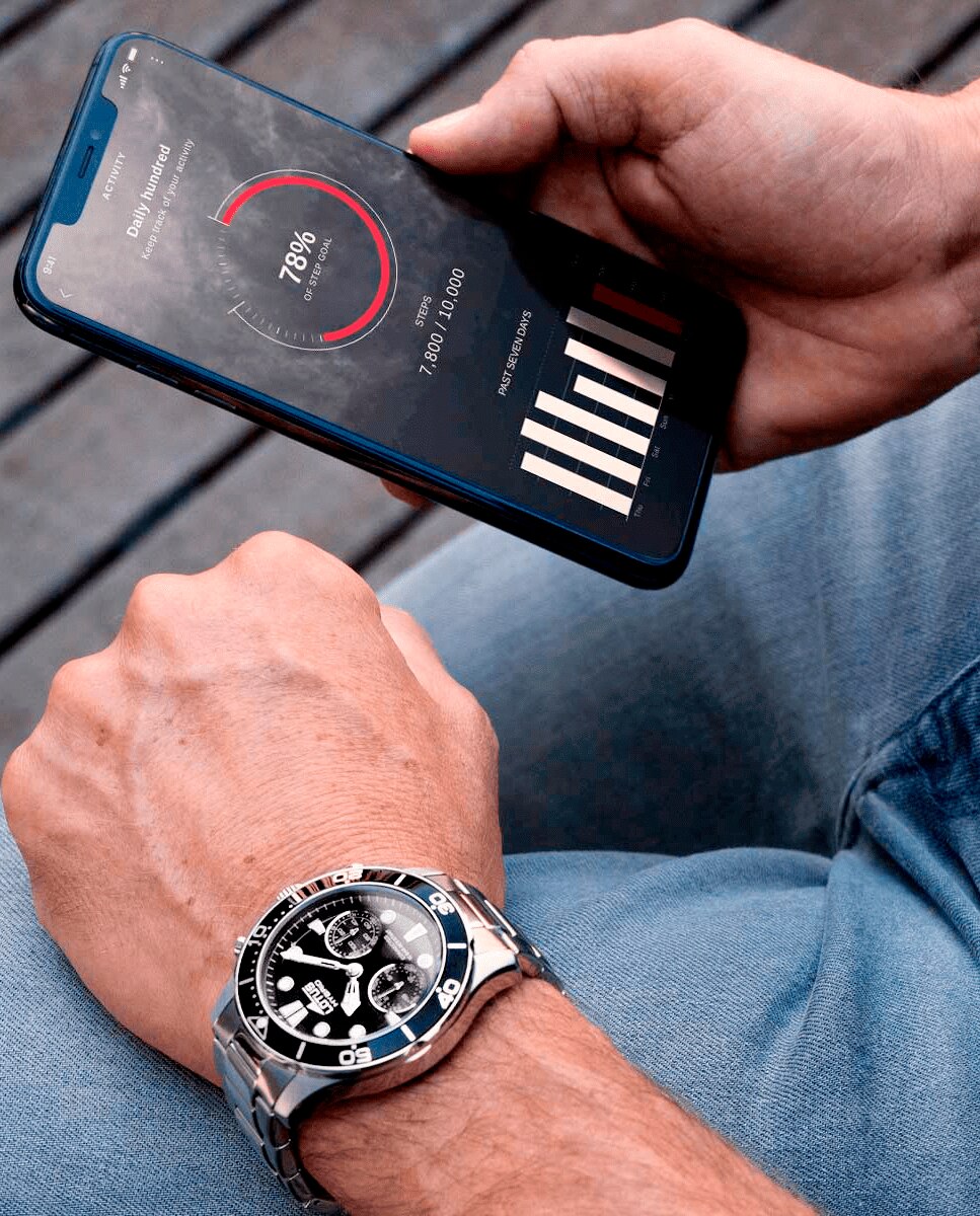 Relógio Smartwatch 18800 2 Connected de Aço Prateado Prata-5