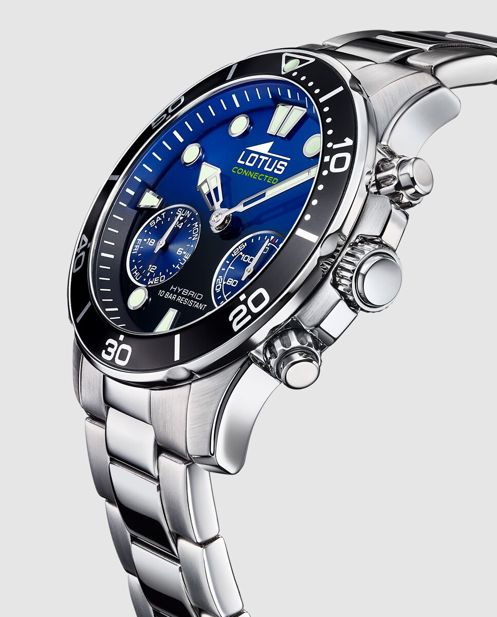 Relógio Tipo Smartwatch 18800 3 Connected de Aço Prateado Prata-3