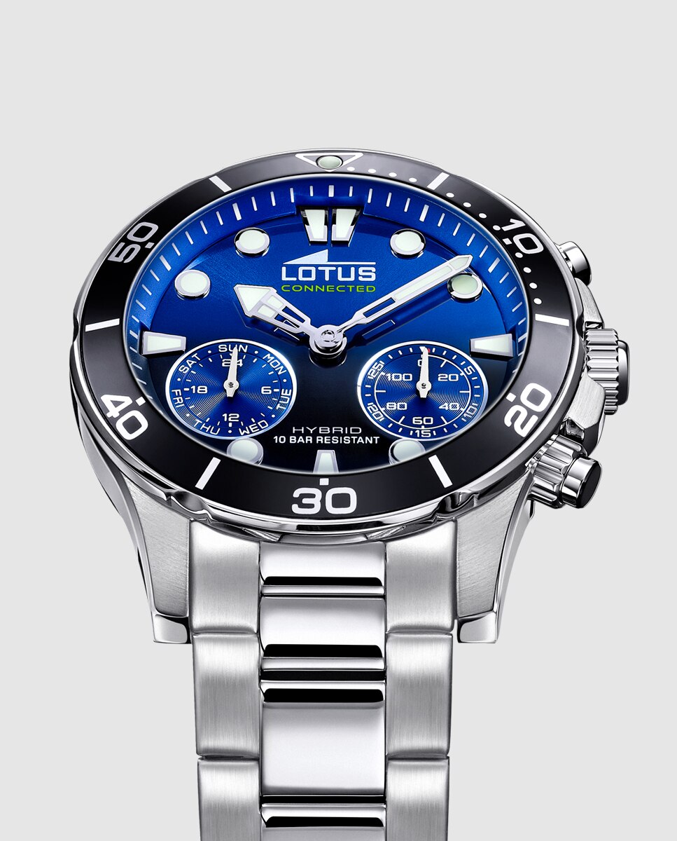 Relógio Tipo Smartwatch 18800 3 Connected de Aço Prateado Prata-4