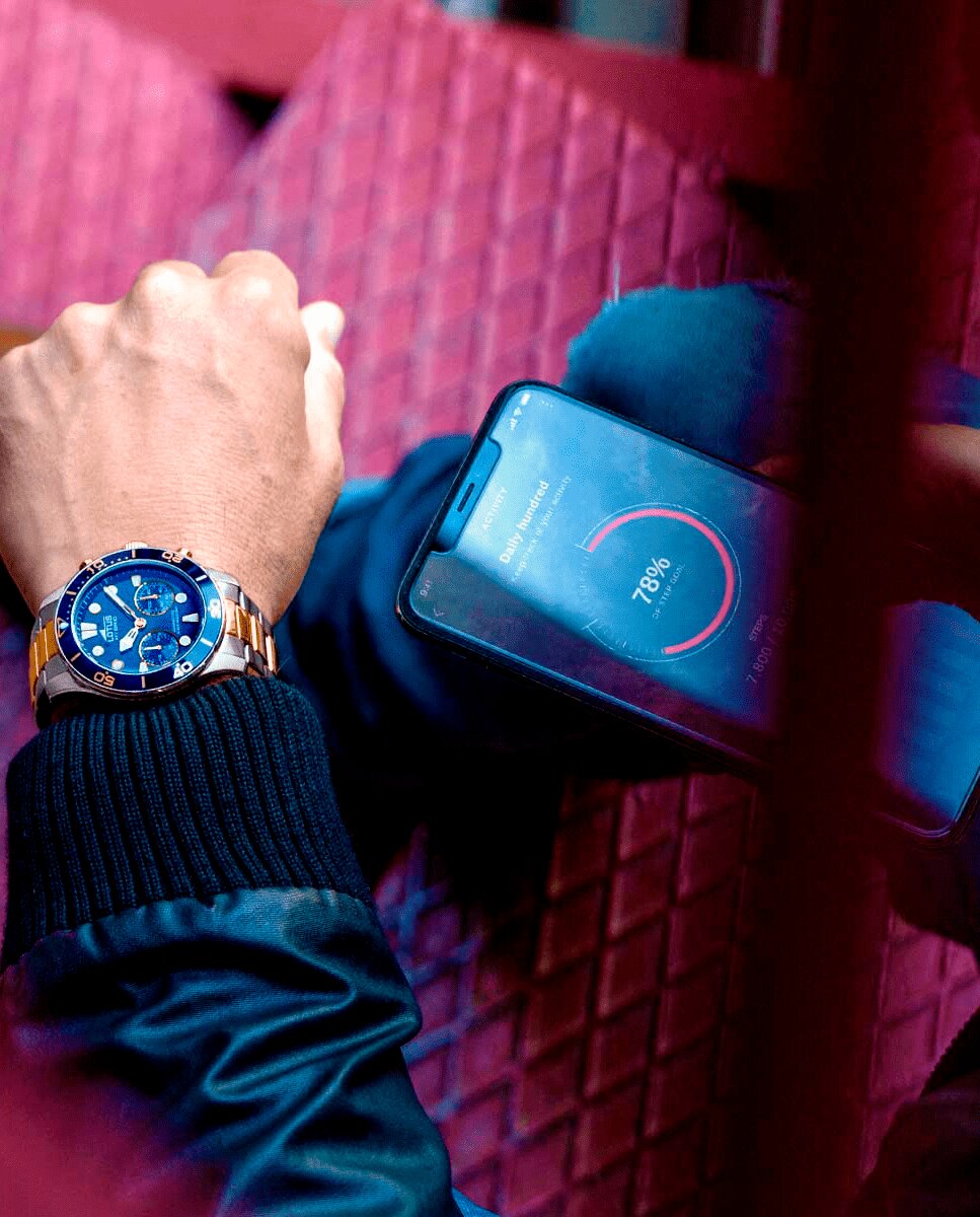 Relógio Smartwatch 18801 1 Connected de Aço Multicolor Multicolor-4