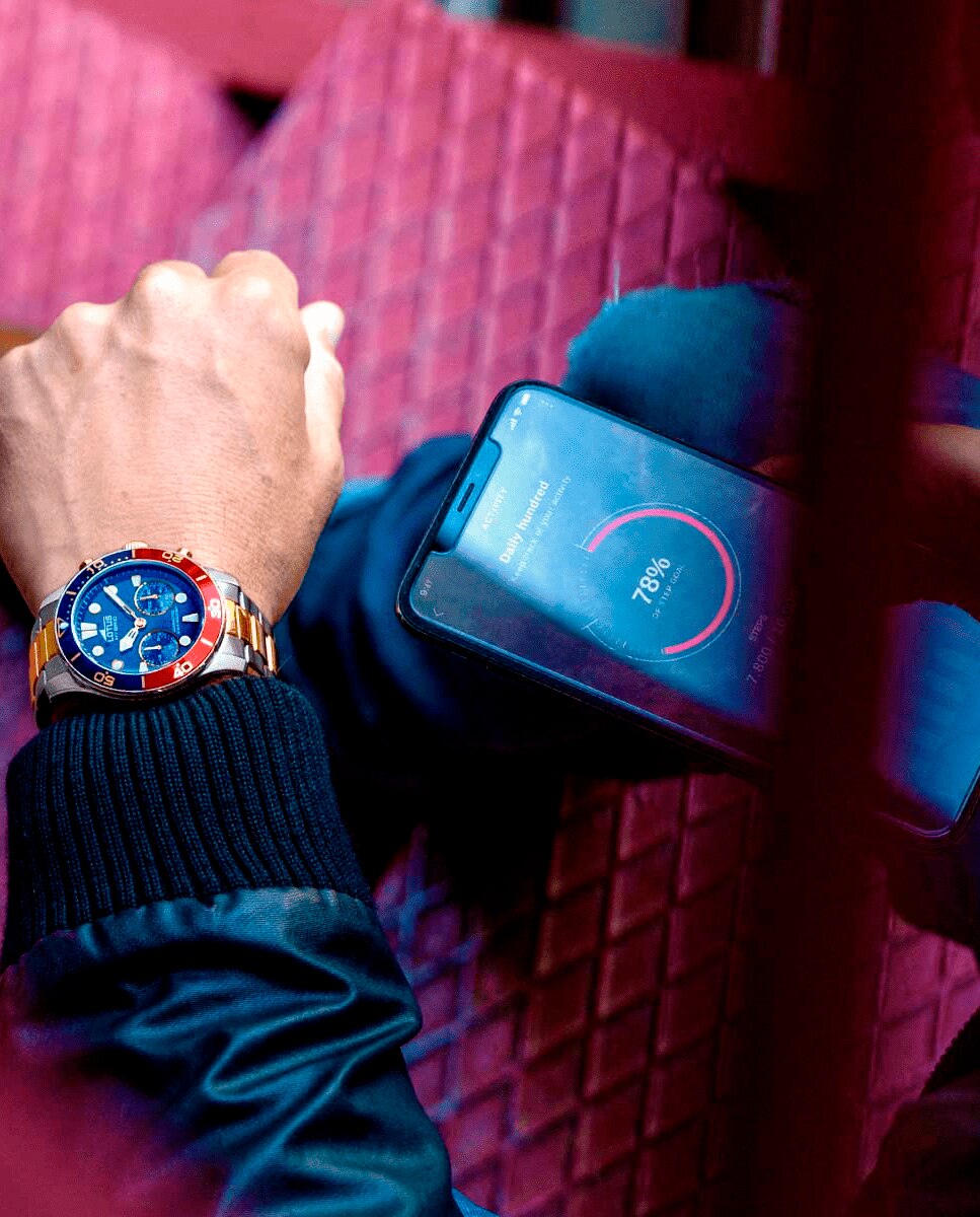 Relógio Smartwatch 18801 3 Connected de Aço Multicolor Multicolor-4