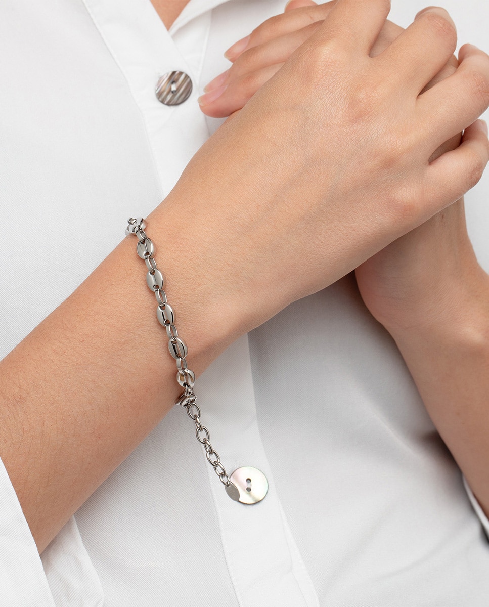 Pulseira de Elos Lotus Style Ls2124-2 1 Urban Woman de Aço Inoxidável com Acabamento Brilhante Prateado-2