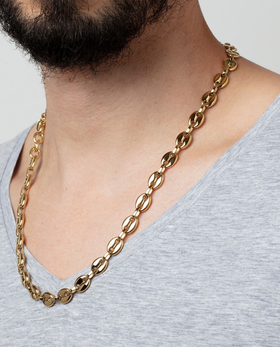 Corrente Lotus Style Ls2140-1 2 Urban Man de Aço Inoxidável com Acabamento Brilhante Dourado-2