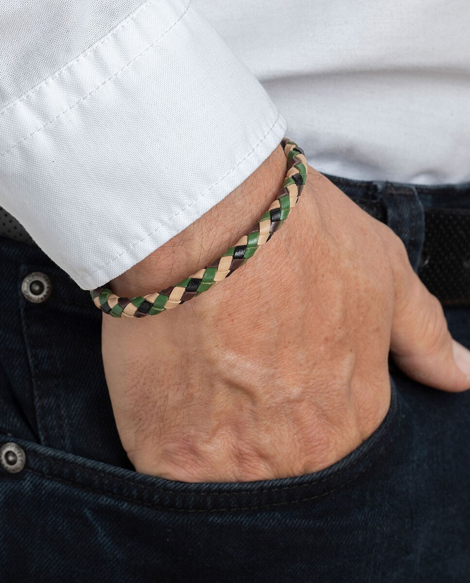 Pulseira Lotus Style Ls2141-2/4 Men Basic de Couro com Acabamento Brilhante Multicolor-2