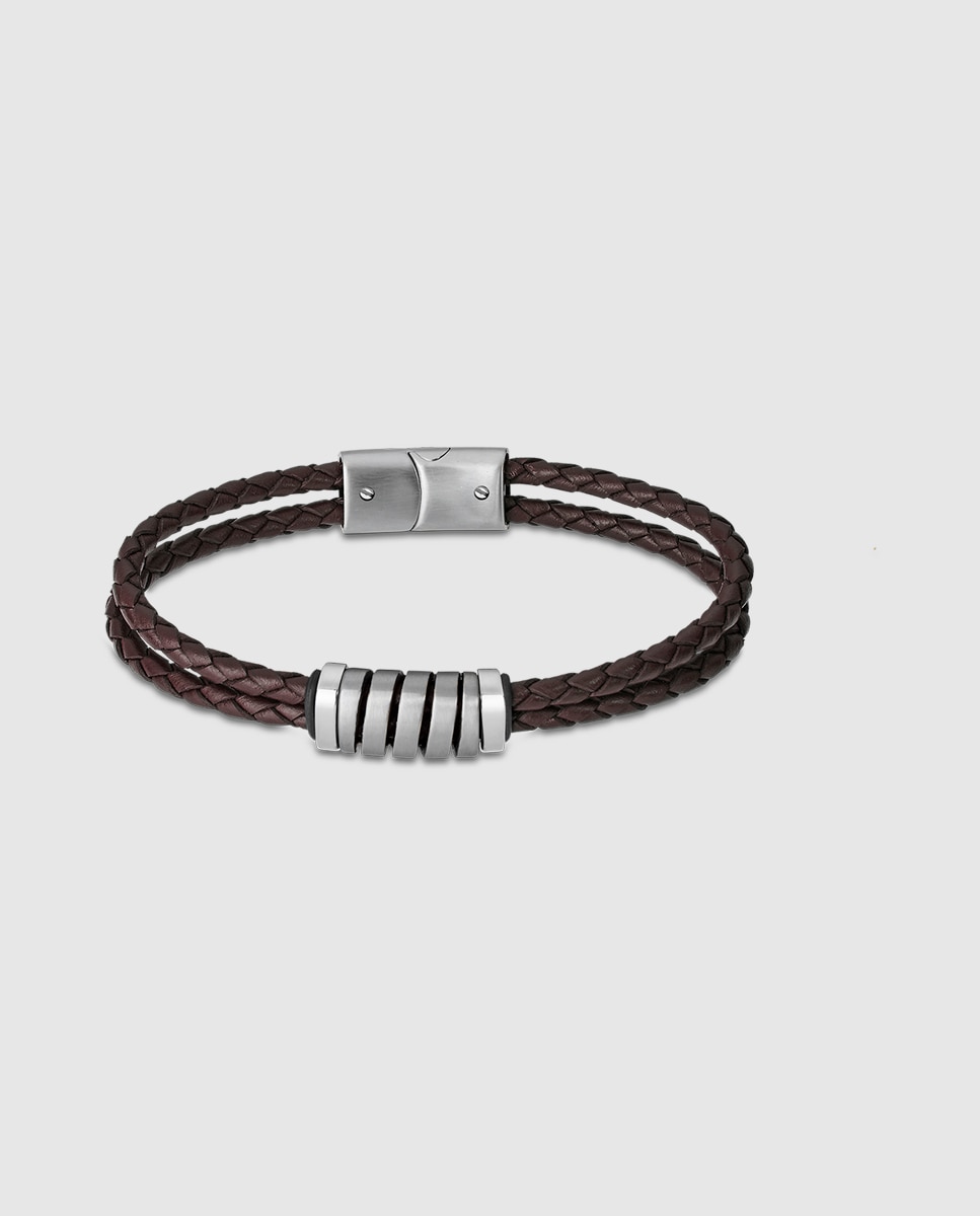 Pulseira Lotus Style Ls2150-2/1 Urban Man de Couro com Acabamento Mate Castanho-escuro-1