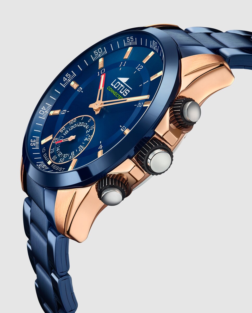 Smartwatch 18809 1 Connected de Aço em Azul Azul-3