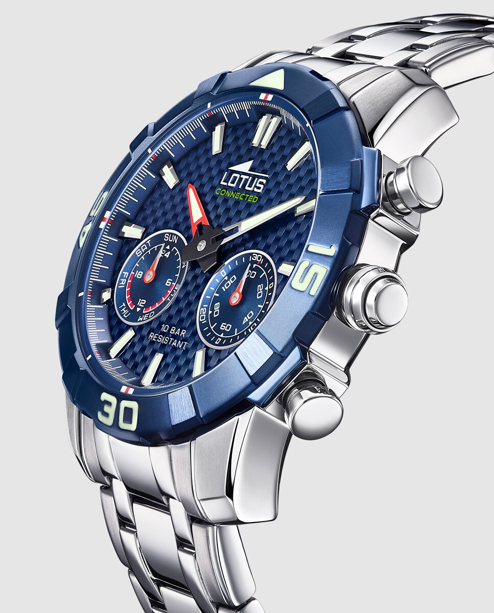 Relógio Tipo Smartwatch 18810 3 Connected de Aço Prateado Prata-3