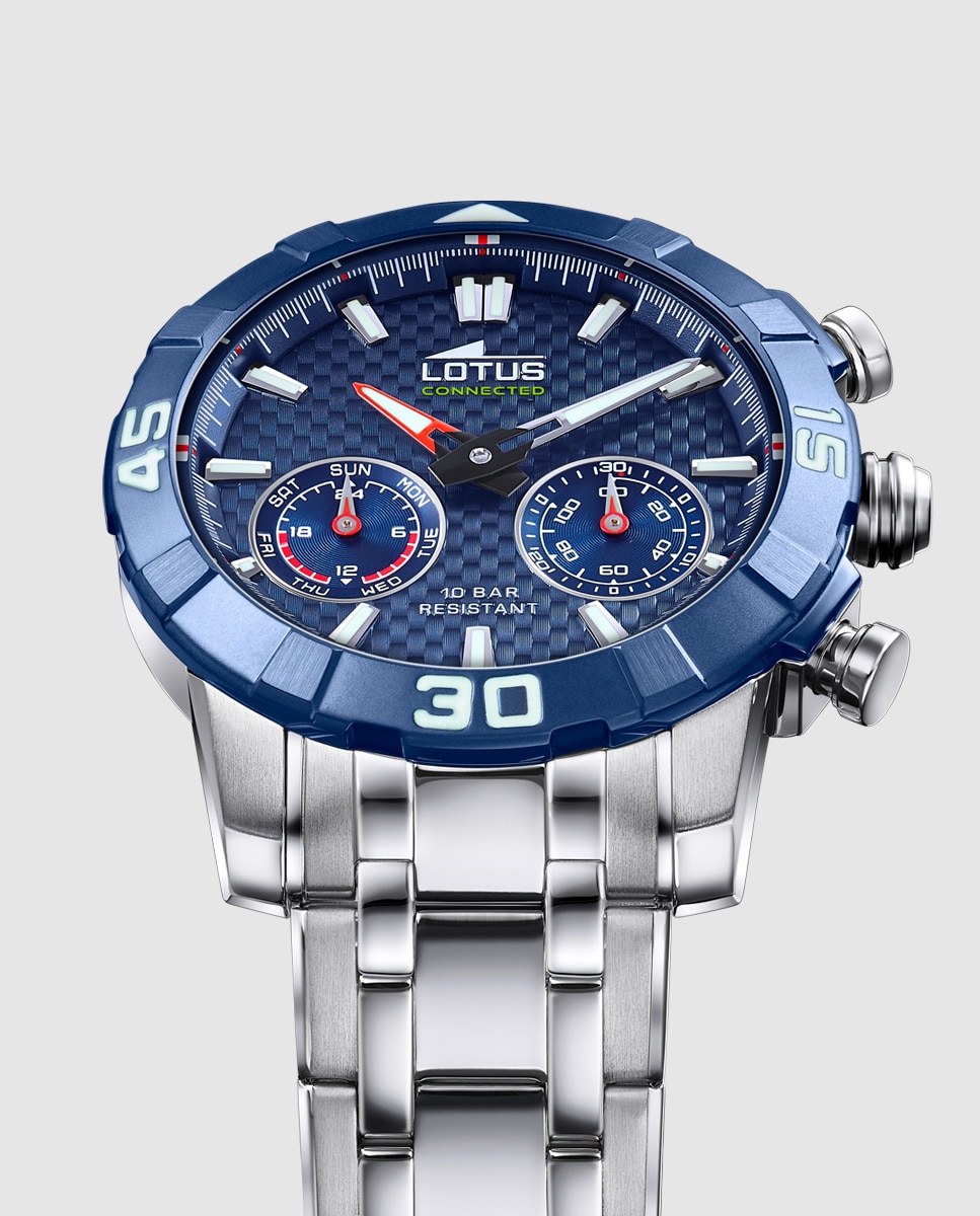 Relógio Tipo Smartwatch 18810 3 Connected de Aço Prateado Prata-4