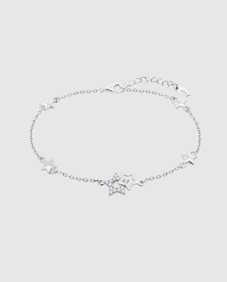 Pulseira de Corrente Lotus Silver Lp3177-2 1 Trendy de Prata com Acabamento Brilhante Prateado-1