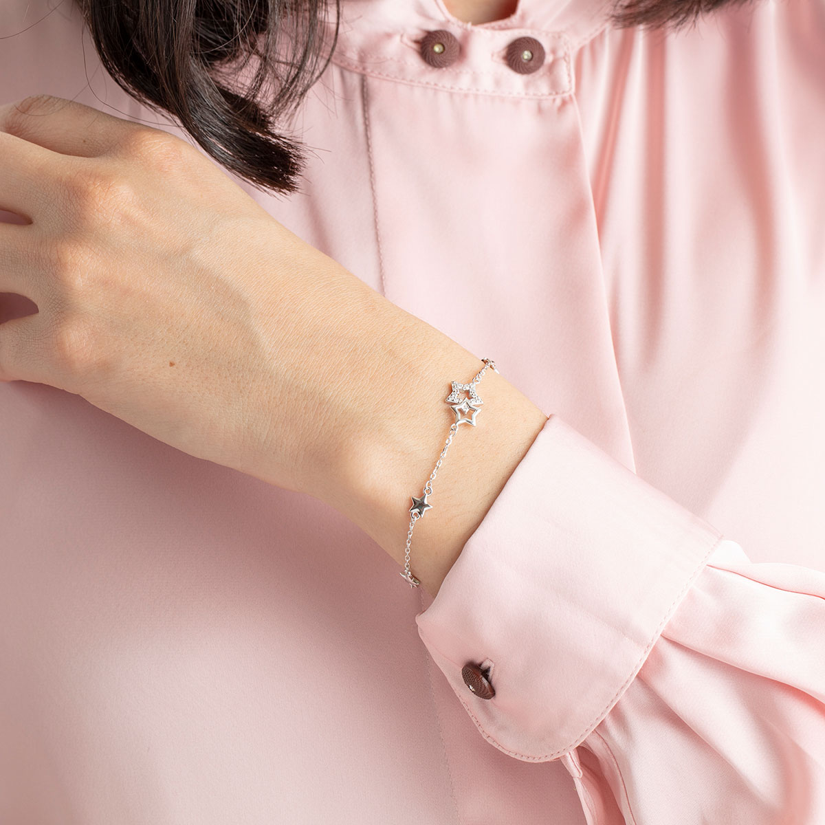 Pulseira de Corrente Lotus Silver Lp3177-2 1 Trendy de Prata com Acabamento Brilhante Prateado-2