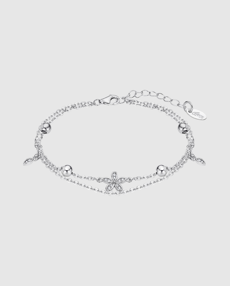 Pulseira de Corrente Lotus Silver Lp3178-2 1 Trendy de Prata com Acabamento Brilhante Prateado-1