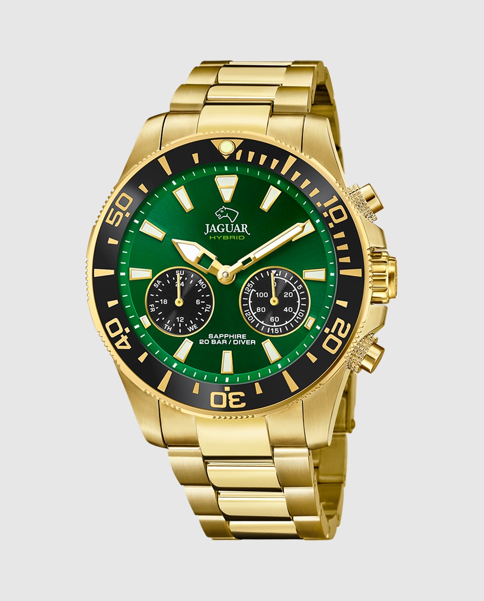 Smartwatch J899 1 Connected de Aço em Dourado Ouro-1