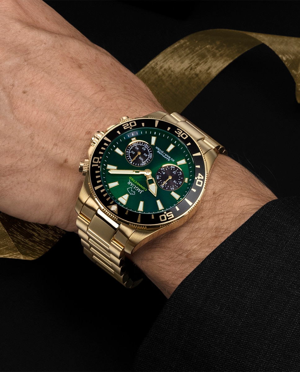 Smartwatch J899 1 Connected de Aço em Dourado Ouro-5