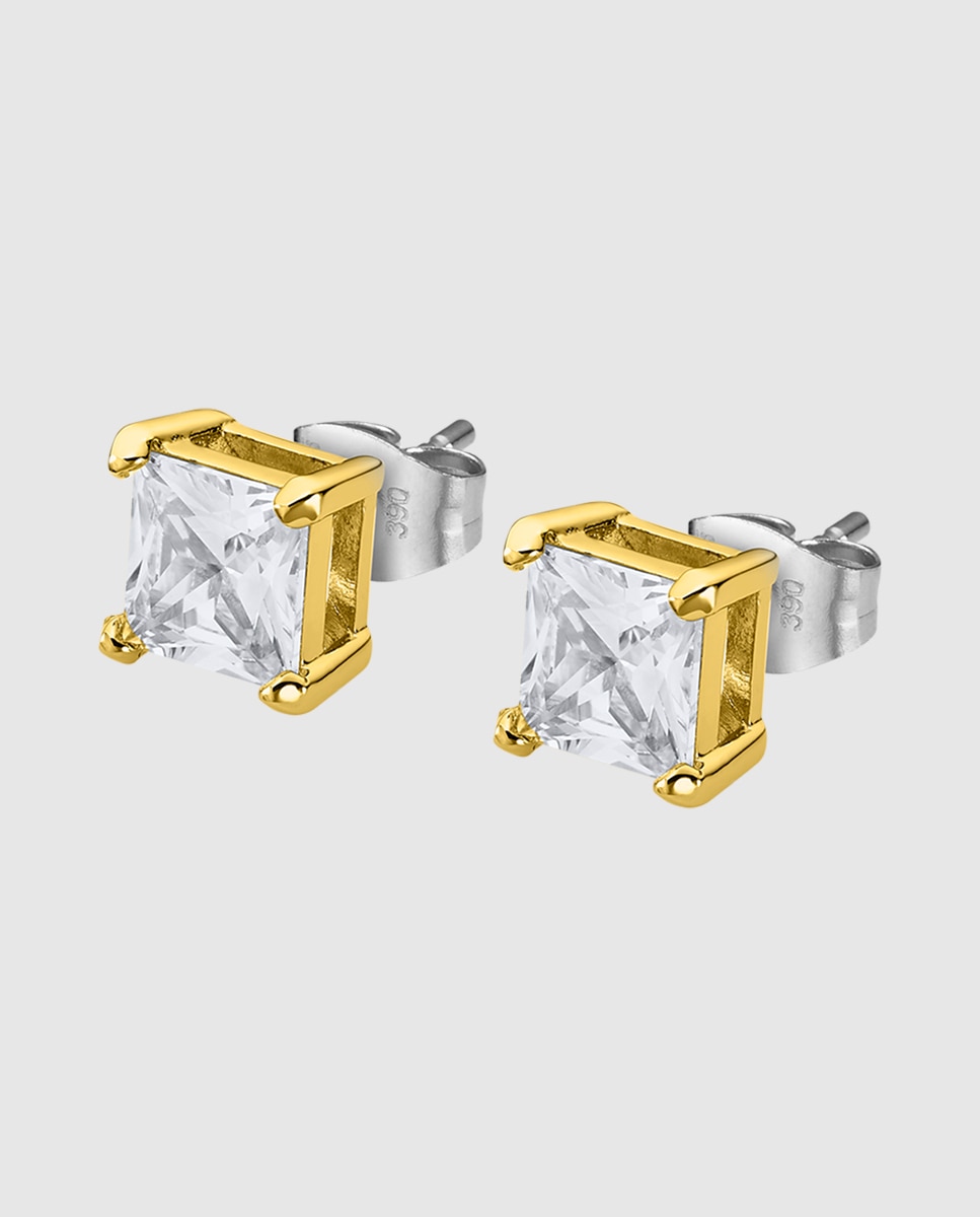 Brincos Lotus Style Ls2166-4/3 Men's Earrings de Aço Inoxidável com Acabamento Brilhante Ouro / Prata-1