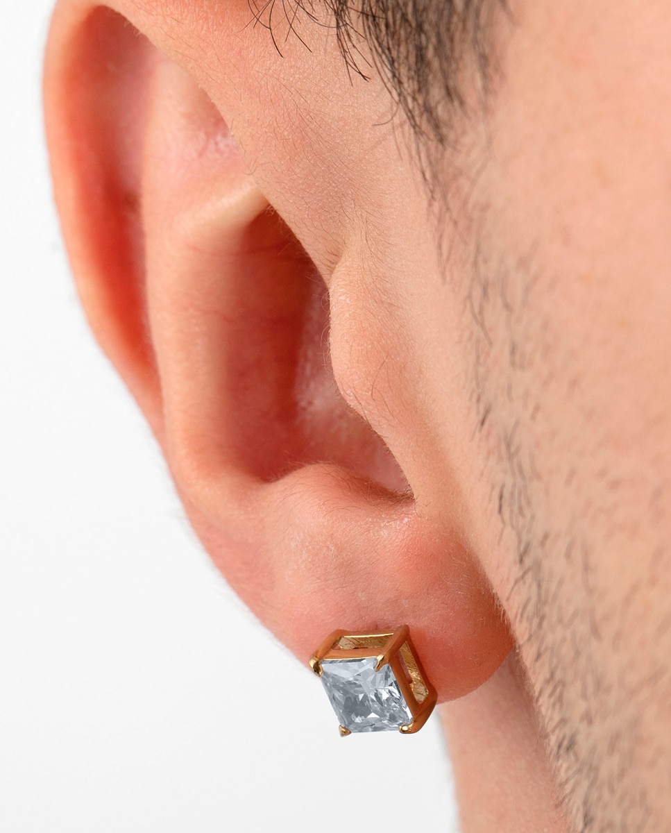 Brincos Lotus Style Ls2166-4/3 Men's Earrings de Aço Inoxidável com Acabamento Brilhante Ouro / Prata-2