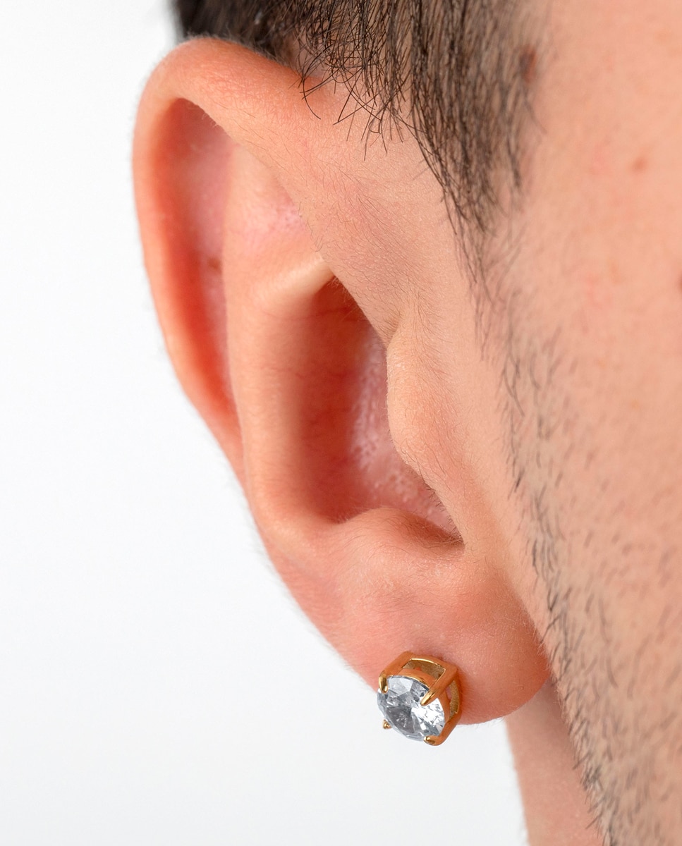Brincos Lotus Style Ls2167-4/3 Men's Earrings de Aço Inoxidável com Acabamento Brilhante Ouro / Prata-2