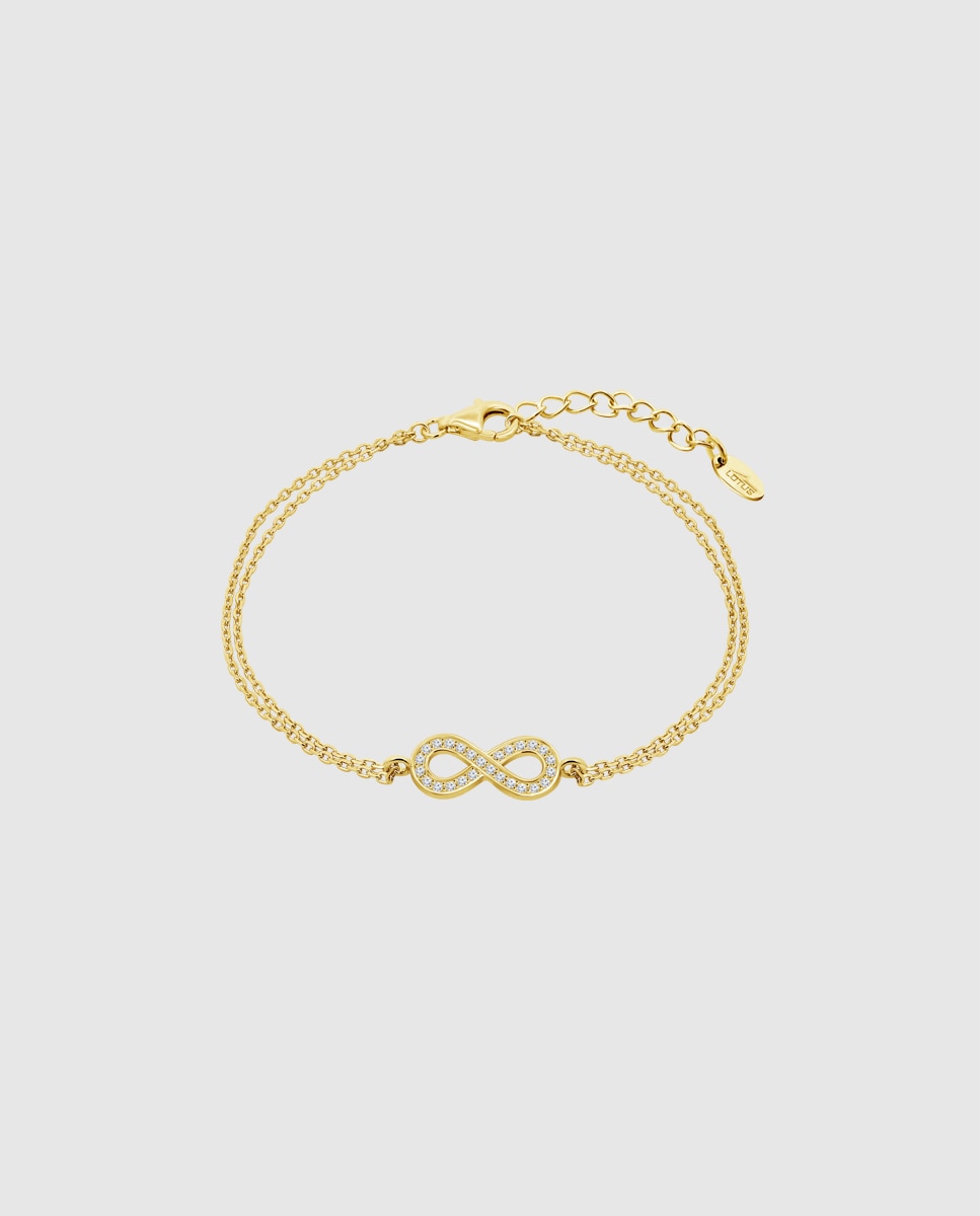 Pulseira Lotus Silver Lp1859-2/3 Trendy de Prata com Acabamento Brilhante e Zirconita Dourado-1
