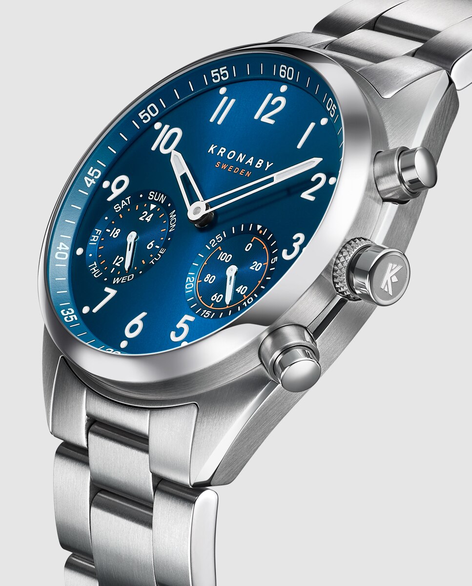 Smartwatch S3762 1 Apex de Aço Prateado Prata-3