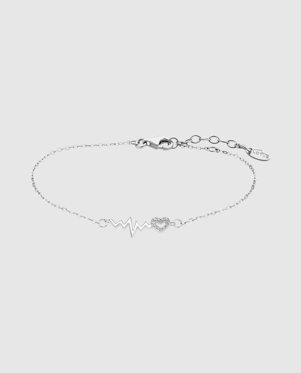 Pulseira de Corrente Lotus Silver Lp3041-2 1 Pure Essential de Prata com Acabamento Brilhante Prateado-1