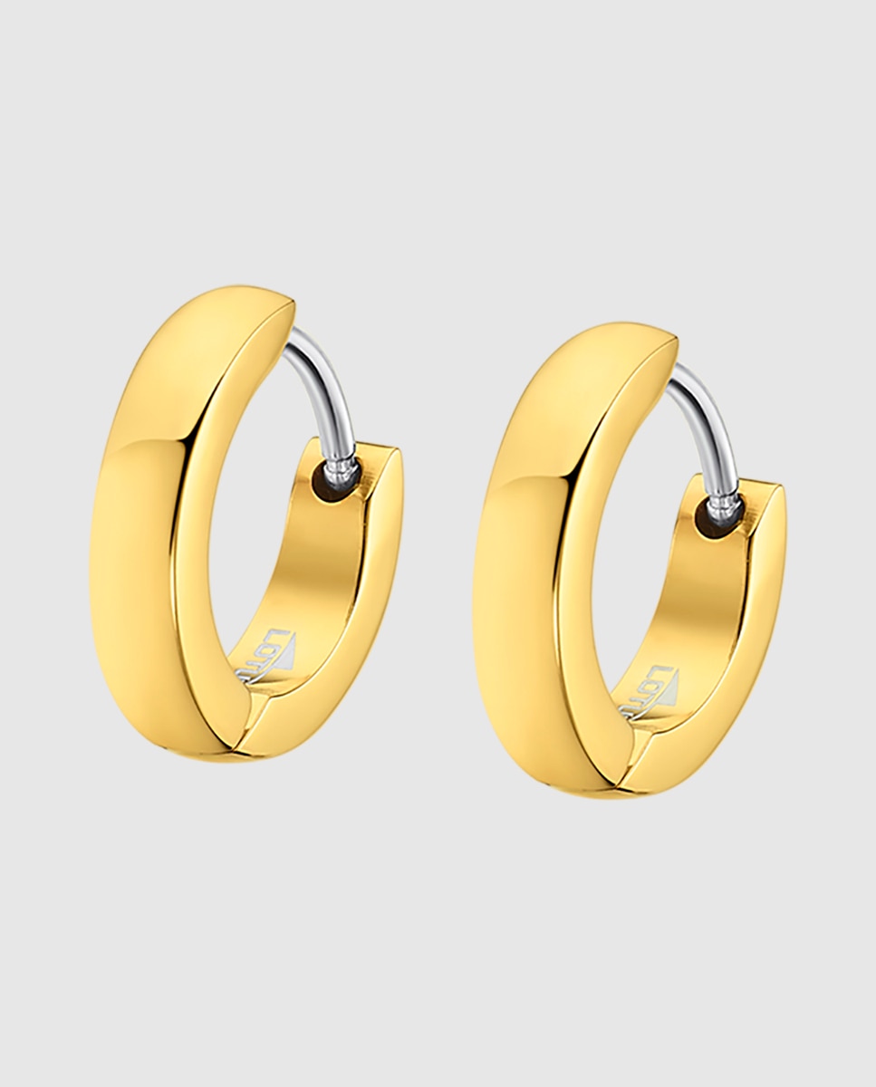Brincos Lotus Style Ls2226-4/1 Men's Earrings de Aço Inoxidável com Acabamento Brilhante Dourado-1