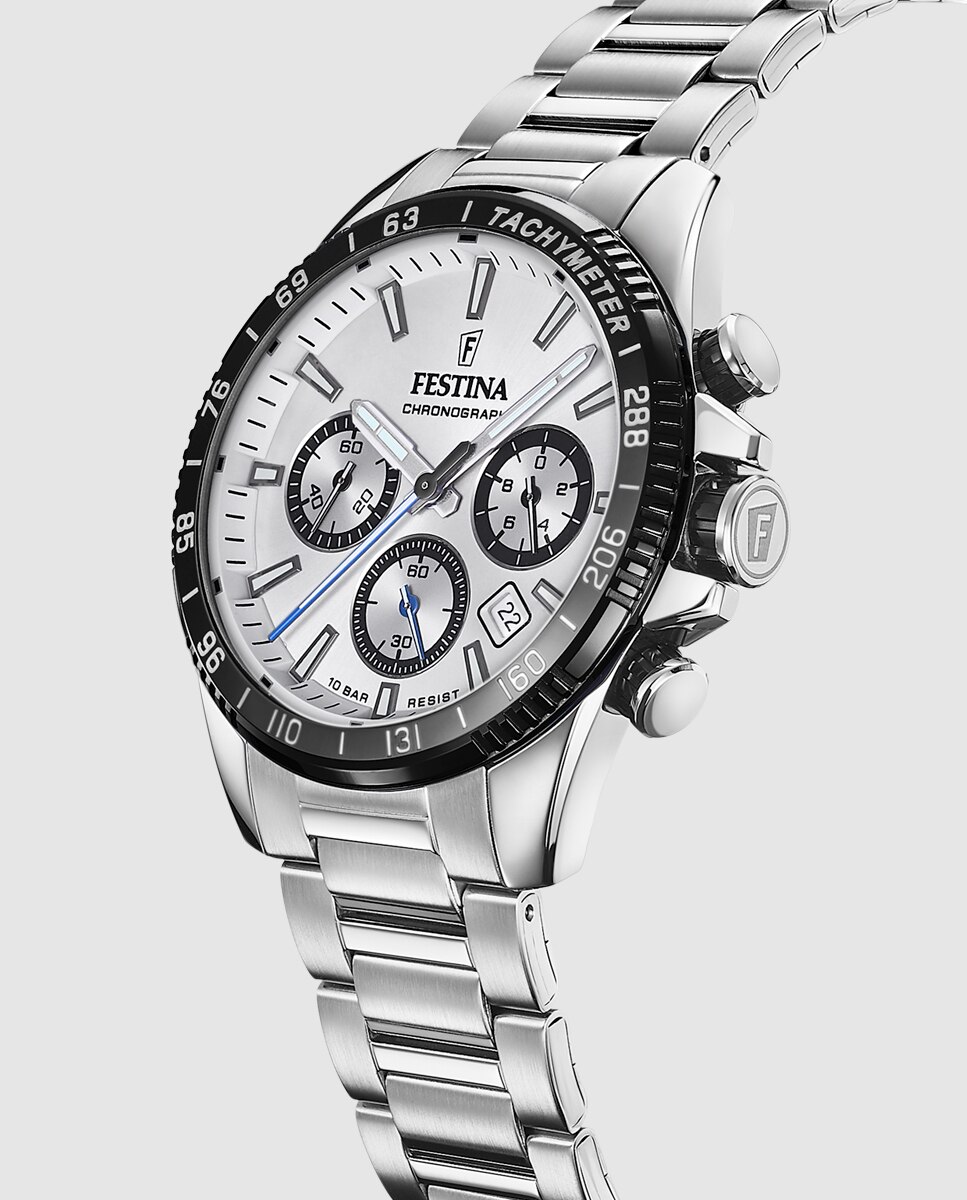 Relógio F20560/1 Timeless Chronograph de Aço Prateado Prata-2