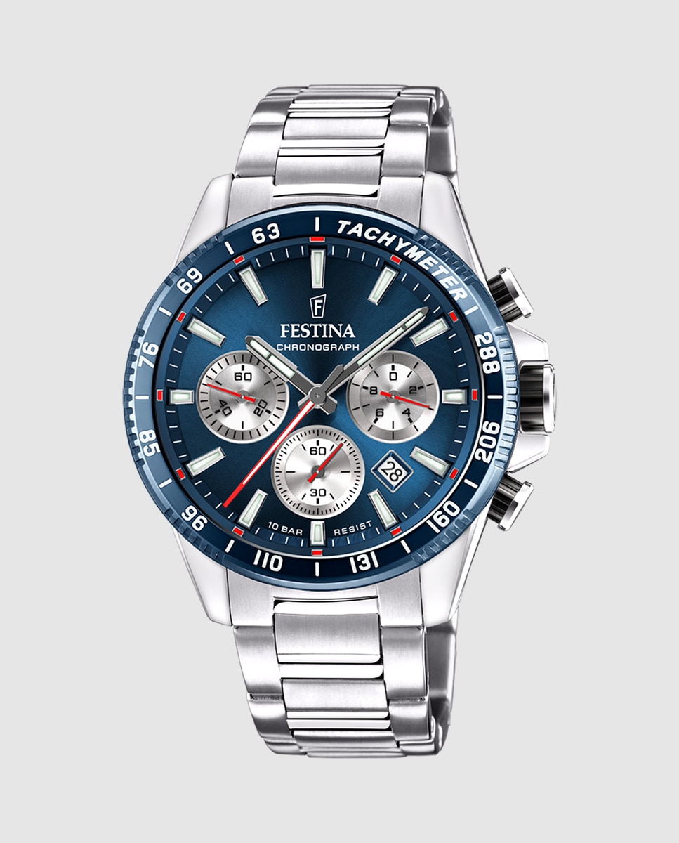 Relógio F20560/2 Timeless Chronograph de Aço Prateado Prata-1