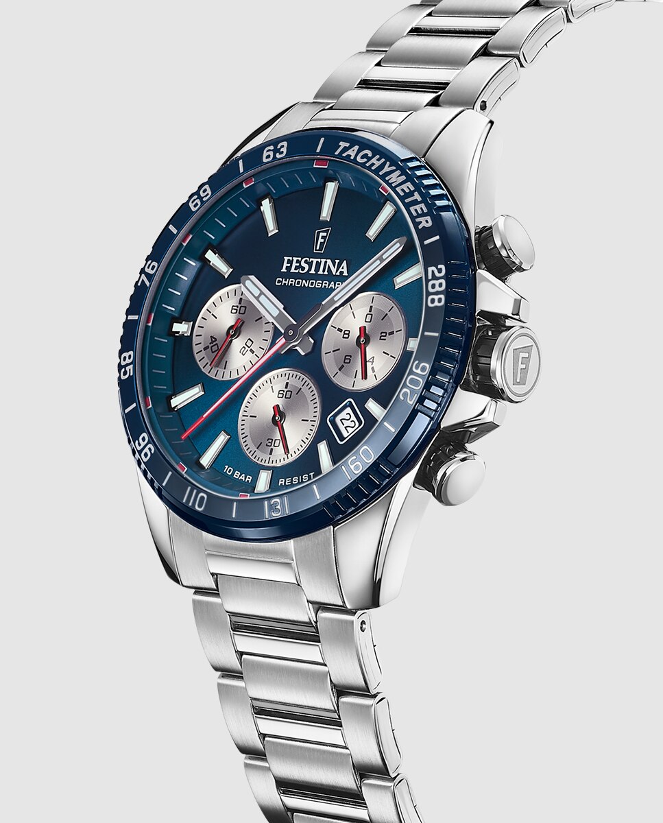 Relógio F20560/2 Timeless Chronograph de Aço Prateado Prata-2