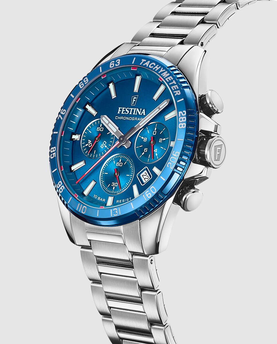 Relógio F20560/3 Timeless Chronograph de Aço Prateado Prata-2