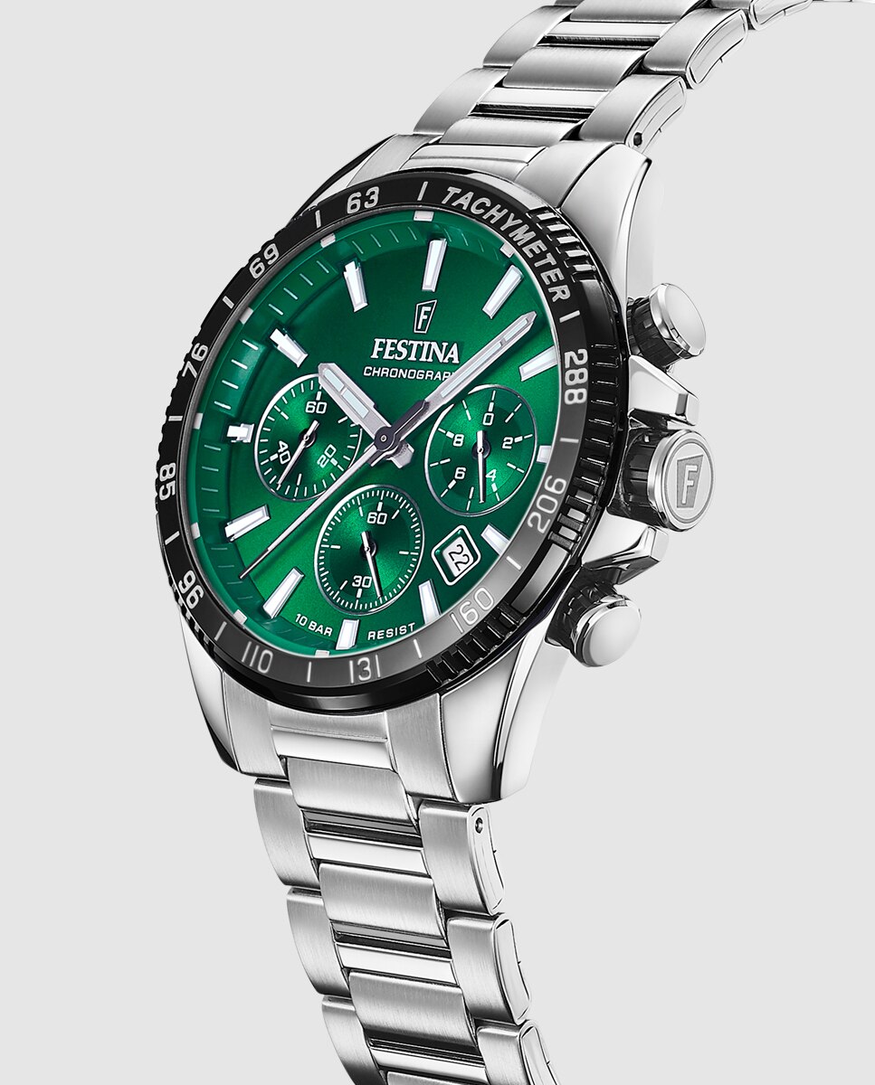 Relógio F20560/4 Timeless Chronograph de Aço Prateado Prata-2