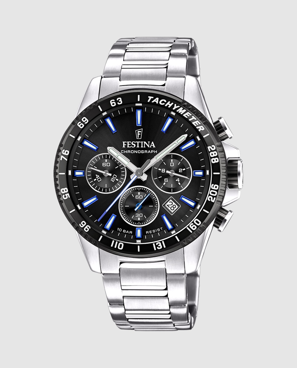 Relógio F20560/5 Timeless Chronograph de Aço Prateado Prata-1