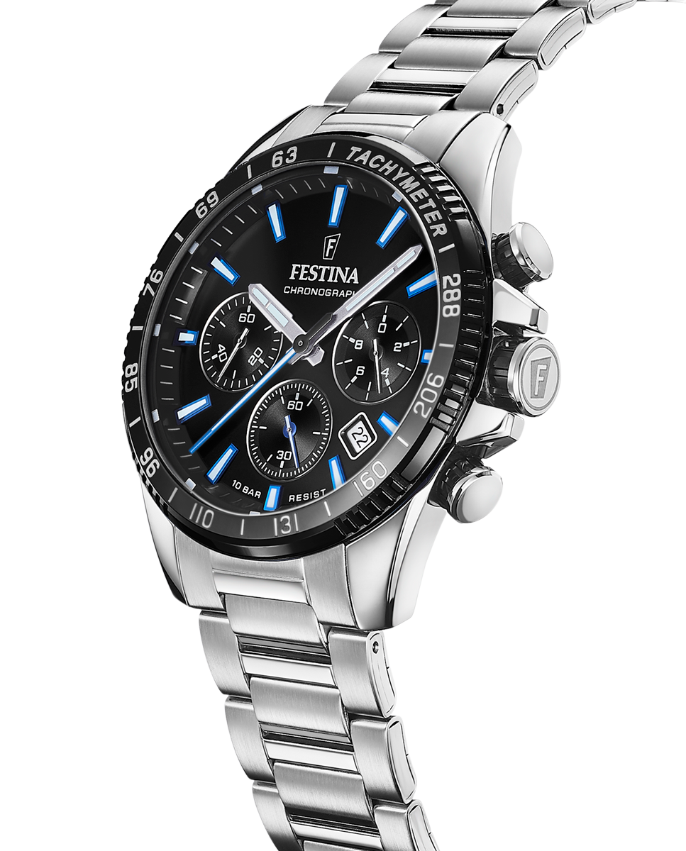 Relógio F20560/5 Timeless Chronograph de Aço Prateado Prata-4