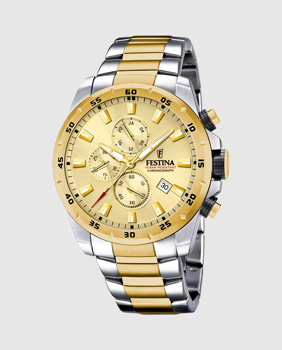 Relógio F20562/1 Chrono Sport de Aço Multicolor Multicolor-1