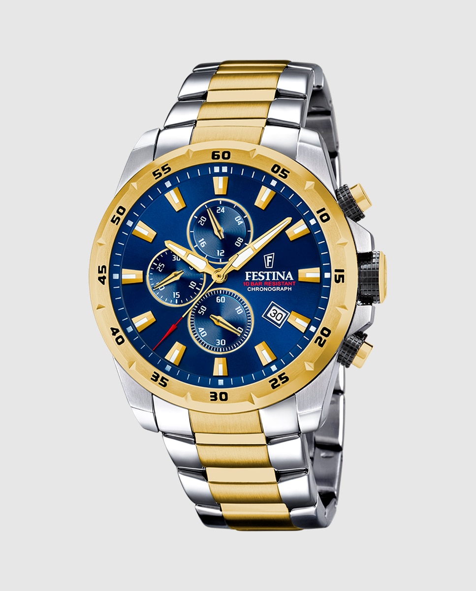 Relógio F20562/2 Chrono Sport de Aço Multicolor Multicolor-1