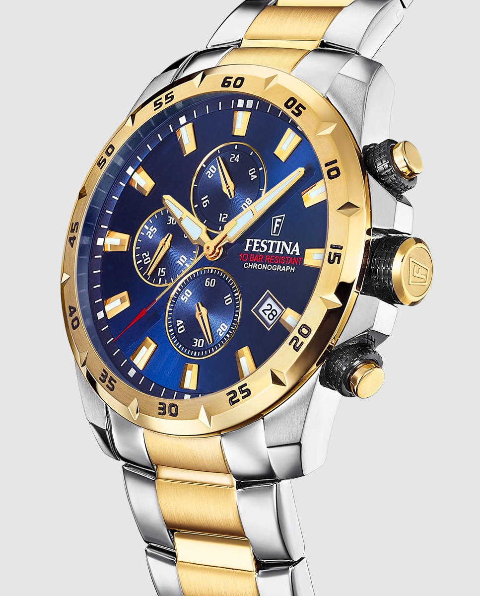 Relógio F20562/2 Chrono Sport de Aço Multicolor Multicolor-2