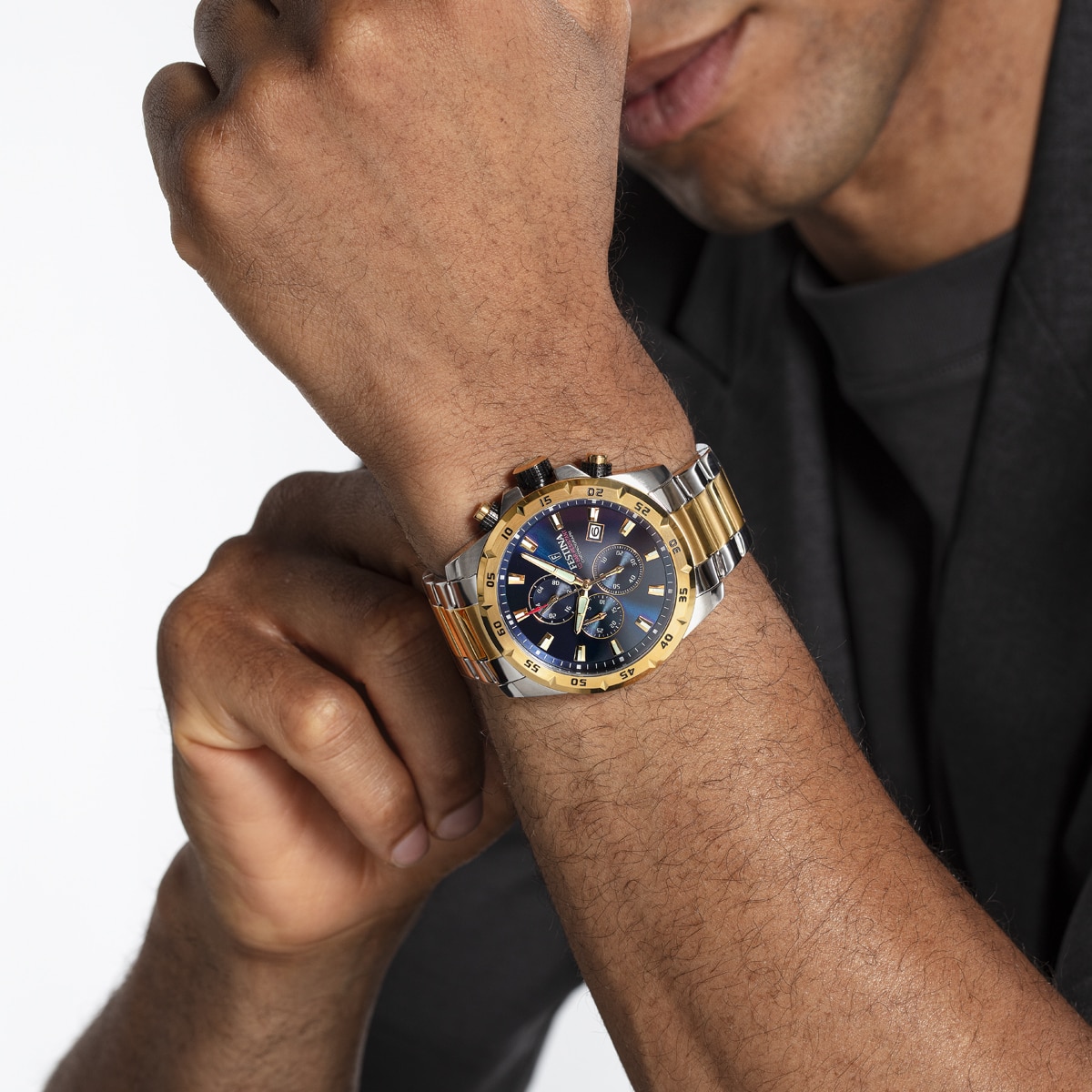 Relógio F20562/2 Chrono Sport de Aço Multicolor Multicolor-4
