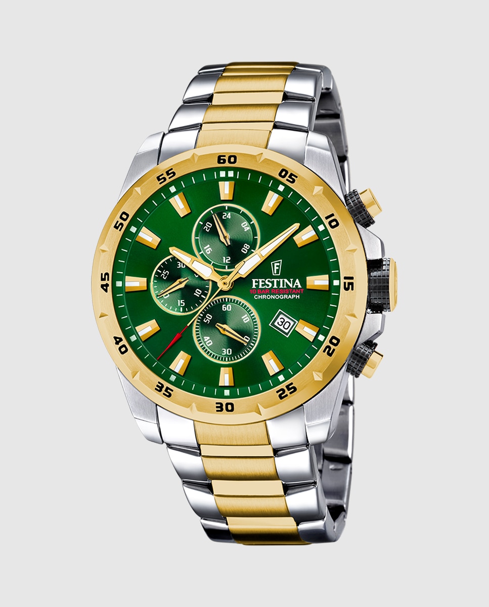Relógio F20562/3 Chrono Sport de Aço Multicolor Multicolor-1