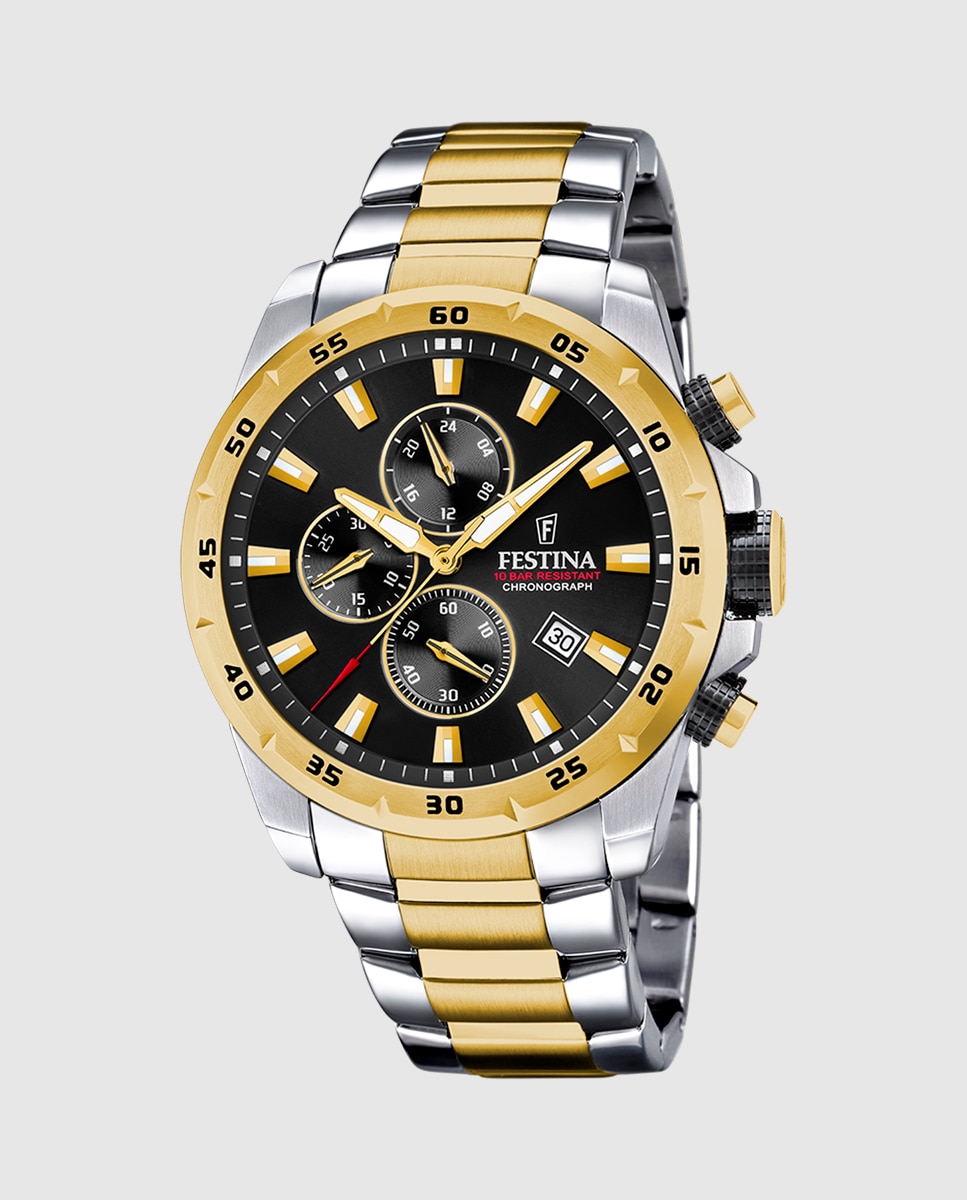 Relógio F20562/4 Chrono Sport de Aço Multicolor Multicolor-1