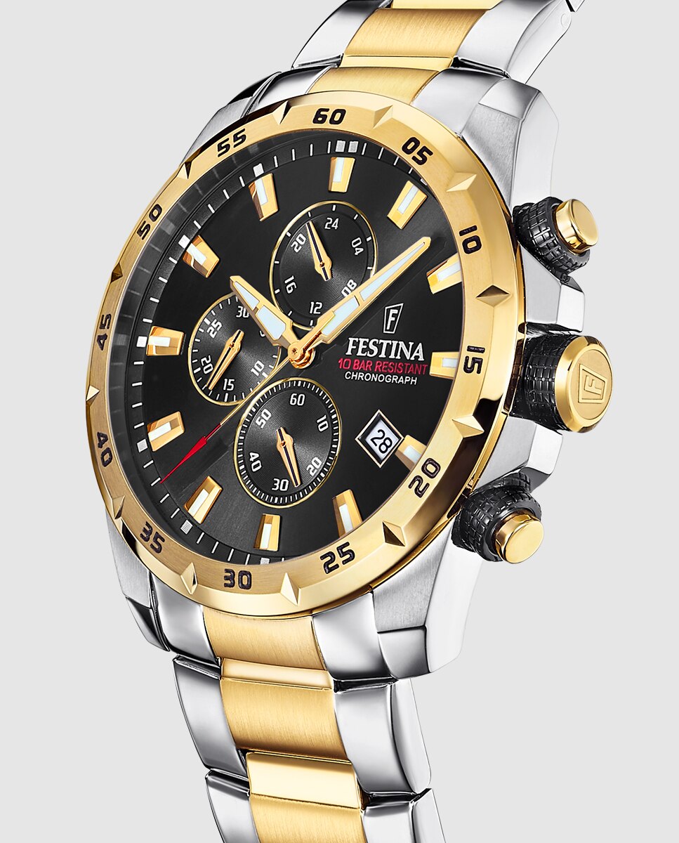 Relógio F20562/4 Chrono Sport de Aço Multicolor Multicolor-2