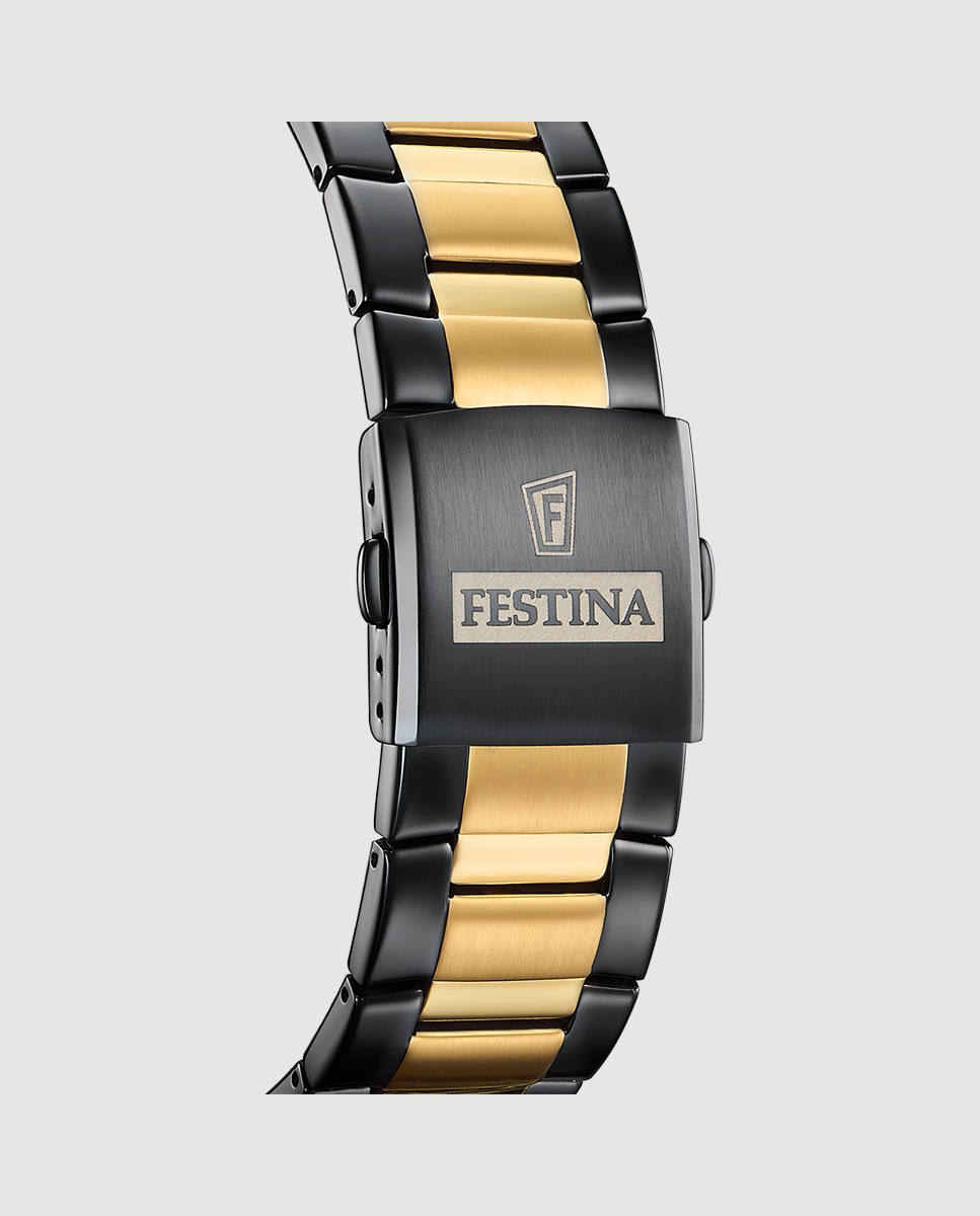 Relógio F20563/1 Chrono Sport de Aço em Preto Preto-3