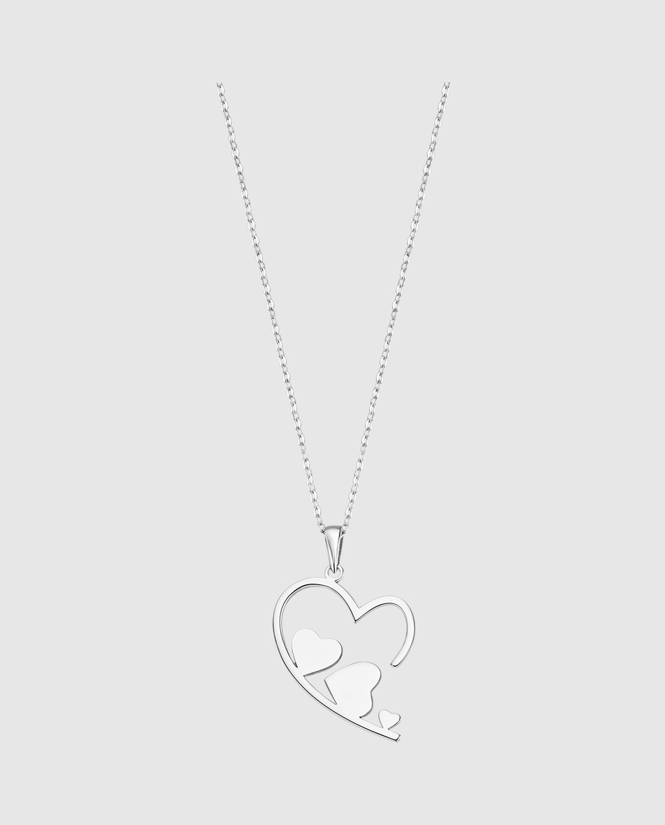 Colar Lotus Silver Lp3237-1/1 Moments de Prata com Acabamento Brilhante Prateado-1