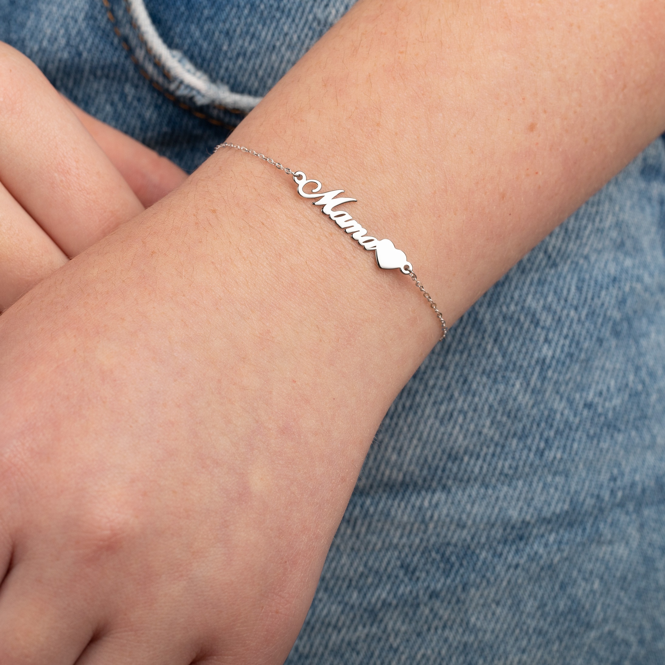Pulseira de Corrente Lotus Silver Lp3234-2 1 Mother's Love de Prata com Acabamento Brilhante Prateado-3