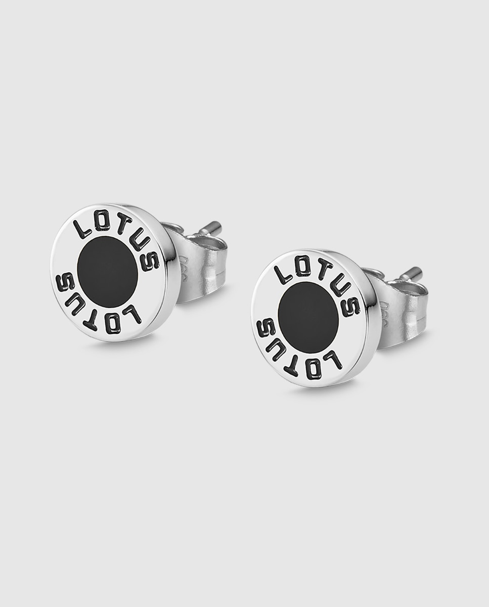 Brincos Lotus Style Ls2164-4/3 Men's Earrings de Aço Inoxidável com Acabamento Mate Prateado-1