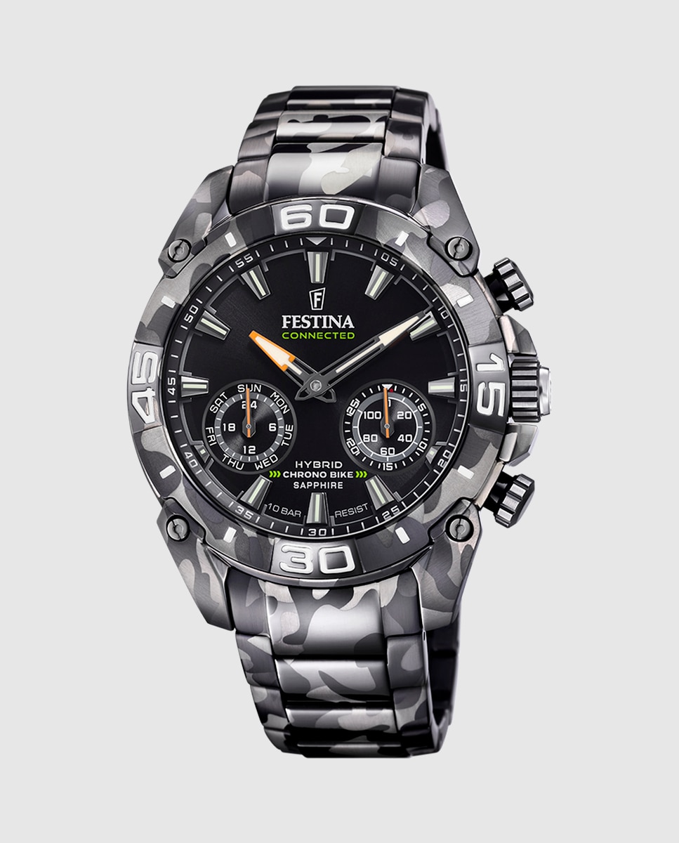 Relógio Smartwatch F20545 1 Connected de Aço em Preto Preto-1