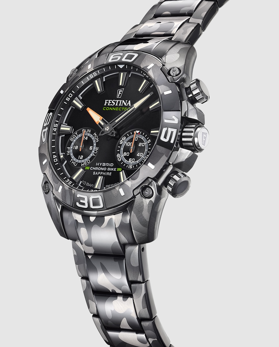 Relógio Smartwatch F20545 1 Connected de Aço em Preto Preto-3