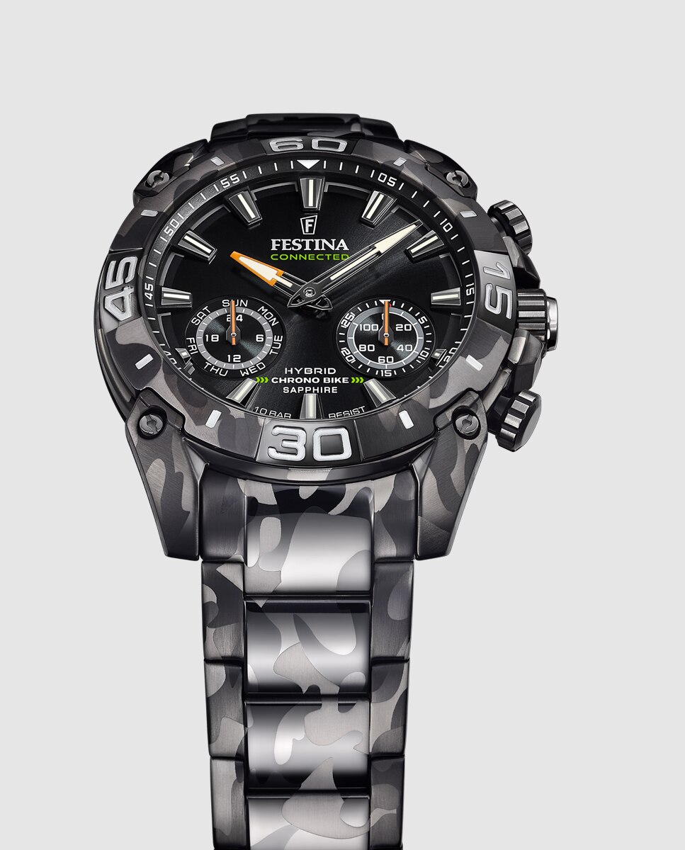 Relógio Smartwatch F20545 1 Connected de Aço em Preto Preto-4